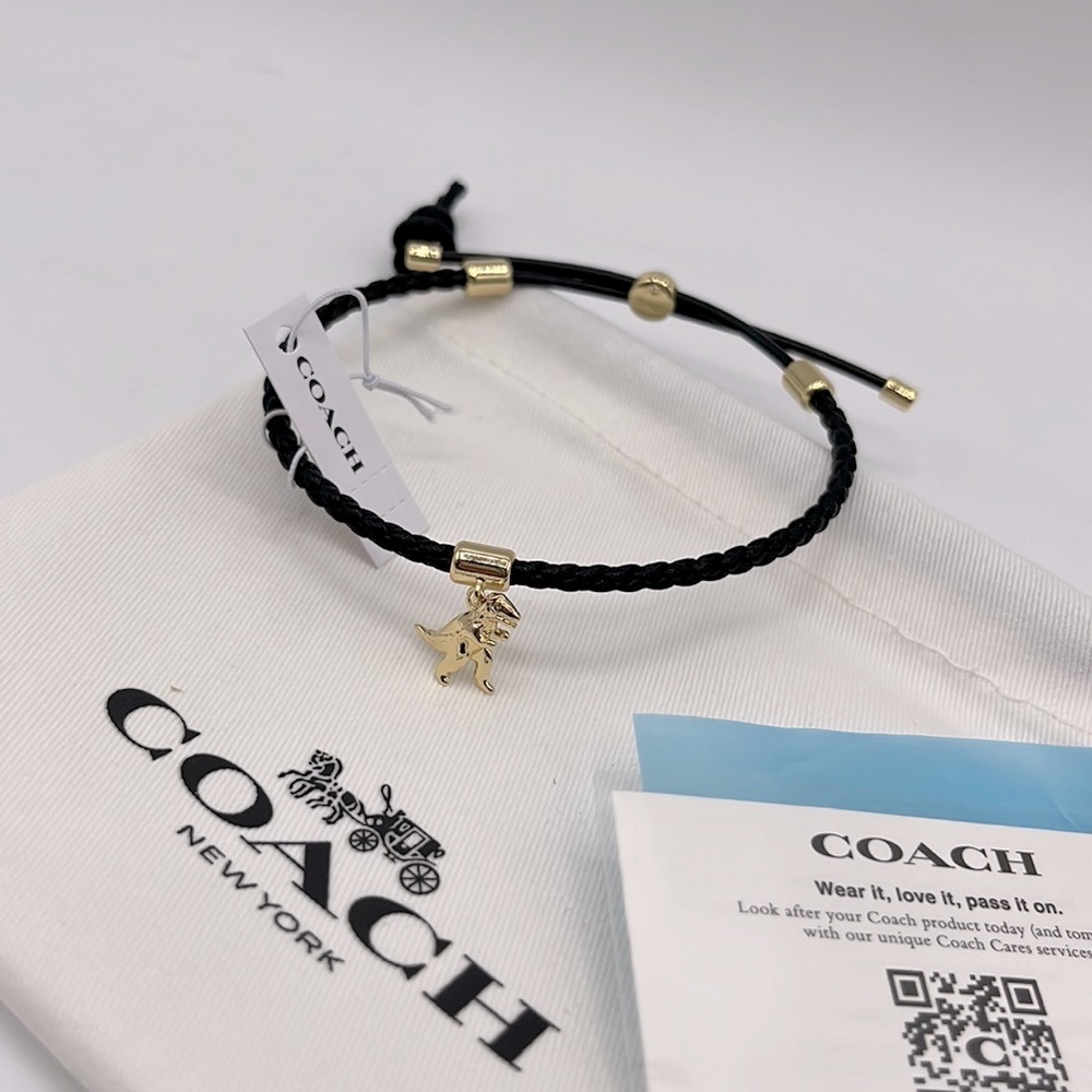 NWT Coach Rexy Charm Friendship Slider Bracelet